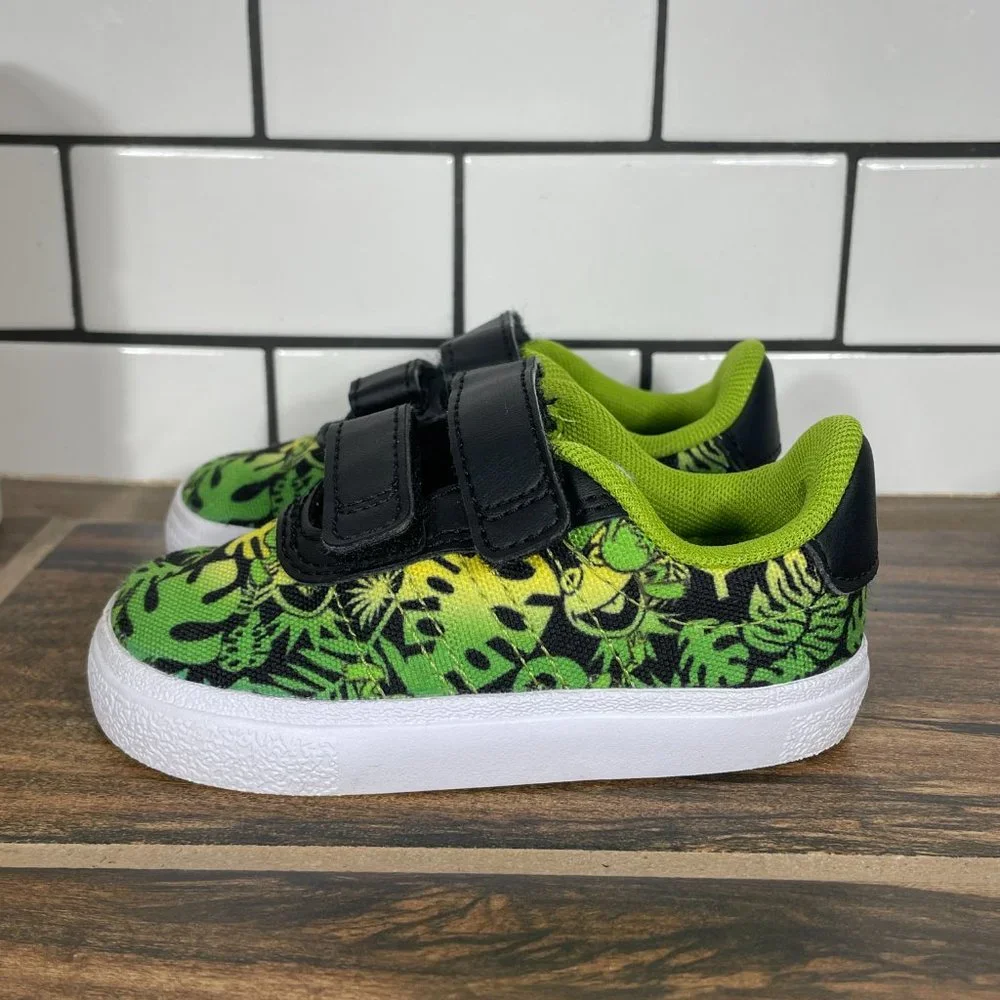 adidas x Disney Vulc Raid3r Toddler 5K Shoes Muppets Kermit The Frog Sneakers